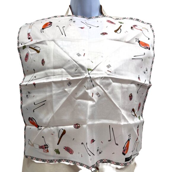 New Trendy Burberry London Mini Sxarf 20" Cotton Light Pink Golf Nova check (74 - Picture 5 of 9